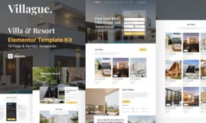 Villague – Private Villa & Resort elementor Template Kit