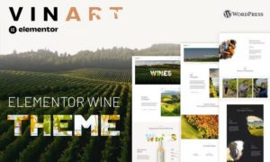 Vinart – Wine Brand & Vinyard Elementor Template Kit