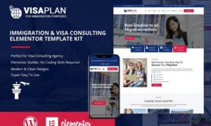 VisaPlan – Immigration & Visa Consulting Elementor Template Kit