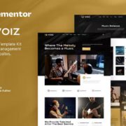 Voiz – Music Management Agency Elementor Template Kit