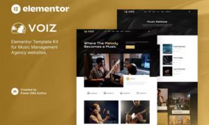 Voiz – Music Management Agency Elementor Template Kit