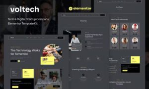 Voltech – Tech & Digital Startup Company Elementor Template Kit