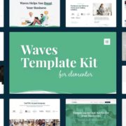 Waves – Startup Agency Elementor Template Kit