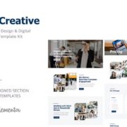 WeCreative – Digital Agency Elementor Template Kit