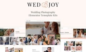 Wedjoy – Wedding Photography Elementor Template Kit