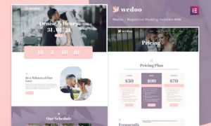 Wedoo – Online Wedding Invitation Elementor Template Kit