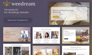 Weedream – Wedding Elementor Template Kit