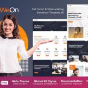 WeOn – Call Center & Telemarketing Elementor Template Kit