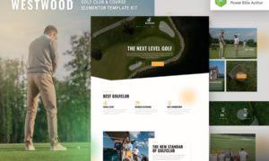 Westwood – Golf Club & Course Elementor Template Kit