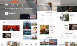 Whiz – Travel Agency Elementor Template Kit