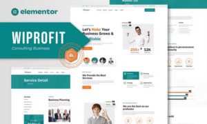 Wiprofit – Consulting Business Elementor Template Kit