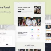 Wise Fund – Charity & Donation Elementor Template Kit