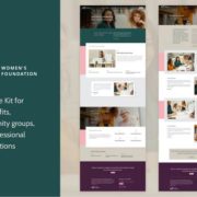 Women’s Foundation | Non-Profit WordPress Elementor Template Kit