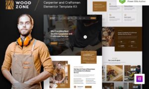 Woodzone – Carpenter & Craftsman Elementor Template Kit