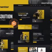 Workoution – Sports and Fitness Elementor Template Kit