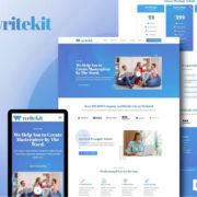 WriteKit – Content Writing Services Agency Elementor Template Kit