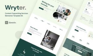 Wryter – Content Copywriting Services Elementor Template Kit