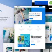 Wypool – Swimming Pool Cleaning & Maintenance Services Elementor Template Kit