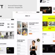 X-Fitt – Personal Trainer & Gym Elementor Template Kit