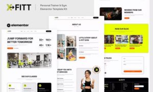 X-Fitt – Personal Trainer & Gym Elementor Template Kit