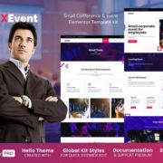 XEvent – Small Conference & Event Elementor Template Kit