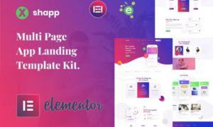 Xshapp – App Landing Elementor Template Kit