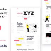 XYZ – Creative Digital Agency Business WordPress Elementor Template Kit