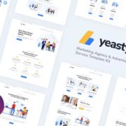 Yeasty | Marketing Agency & Advertising Service Elementor Template Kit