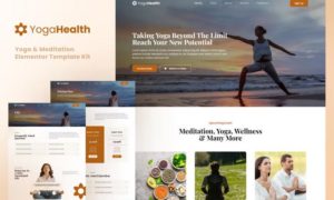 YogaHealth – Yoga & Meditation Elementor Template Kit