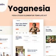 Yoganesia – Yoga Training Elementor Template Kit