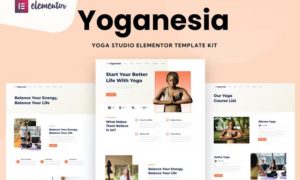 Yoganesia – Yoga Training Elementor Template Kit