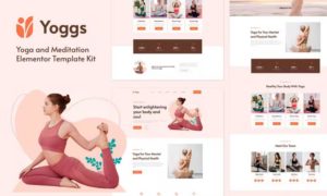 Yoggs – Yoga & Meditation Elementor Template Kit