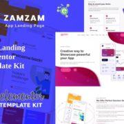 Zamzam – App Landing Elementor Template Kit