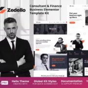 Zedello – Consultant & Finance Business Elementor Template Kit