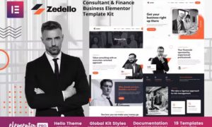 Zedello – Consultant & Finance Business Elementor Template Kit