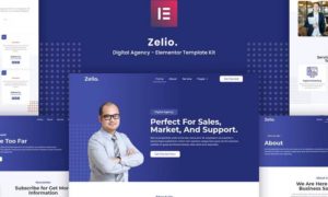 Zelio – Digital Agency Elementor Template Kit