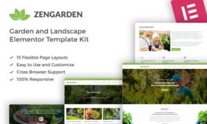 ZenGarden – Garden & Landscape Elementor Template Kit