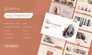 Zentia | Yoga Teacher & Studio Elementor Template Kit