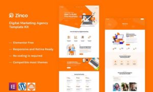 Zinco – Digital Marketing Agency Elementor Template Kit