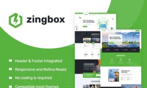 Zingbox – Wind & Solar Energy Elementor Template Kit