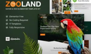 Zooland – Safari & Zoo Elementor Template Kit