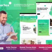 Zortex – Broadband & Internet Services Elementor Template Kit
