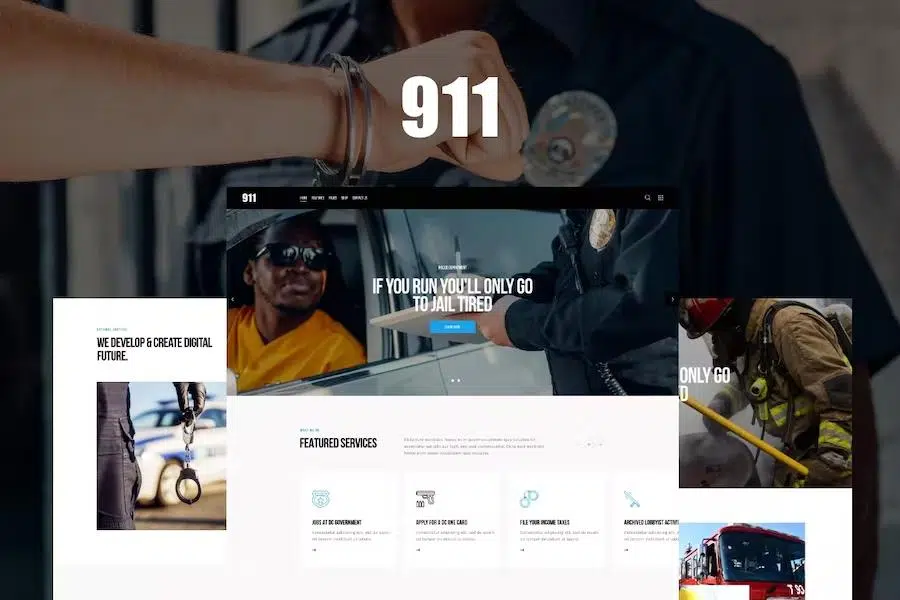 911 – Police Station & Fire Department WordPress Theme