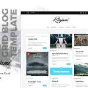 A Responsive Grid Blog Theme – Rinjani