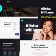 A.Williams – A Personal Assistant & Administrative Services WordPress Theme