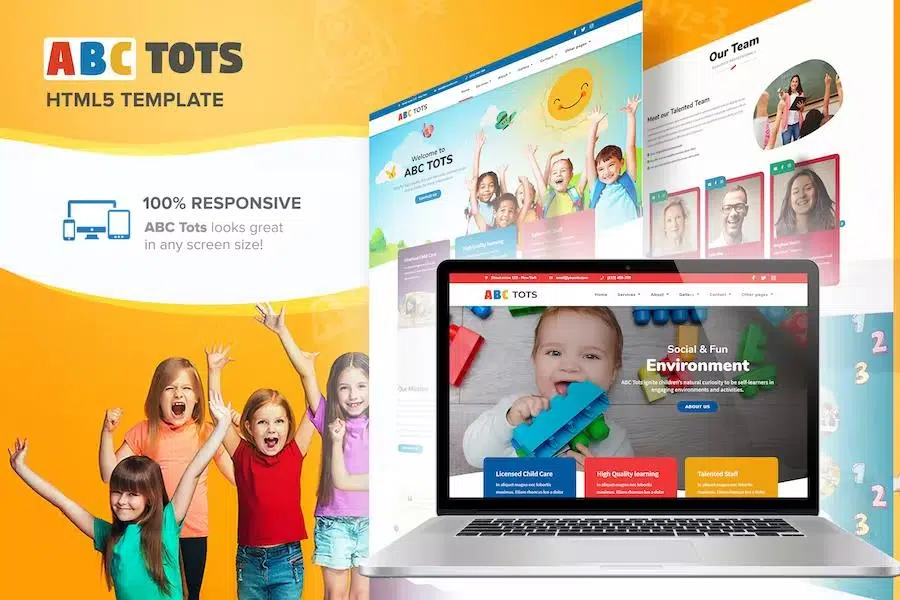 ABC Tots – Responsive HTML5 Template