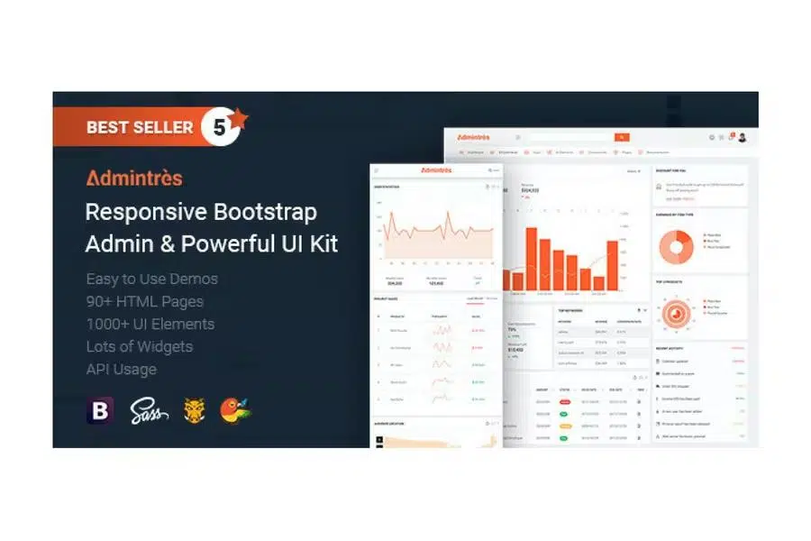 Admintres – Responsive Bootstrap Admin & Powerful UI Kit