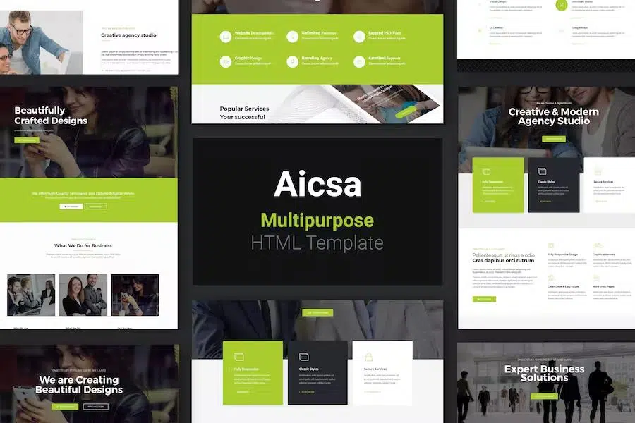 Aicsa – Multipurpose HTML Template