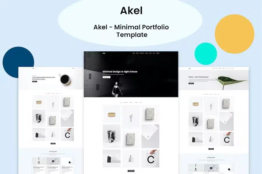 Akel – Minimal Portfolio Template