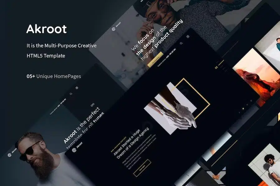 Akroot – It is the Multi-purpose Creative HTML5 Template